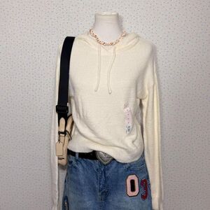 So-clothing Women's Cream and White Top